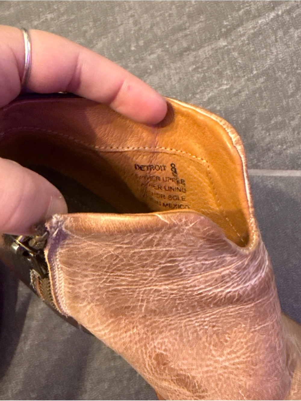 Freebird Two-Tone Tan and Black Leather Ankle Booties - Picture 3 of 6